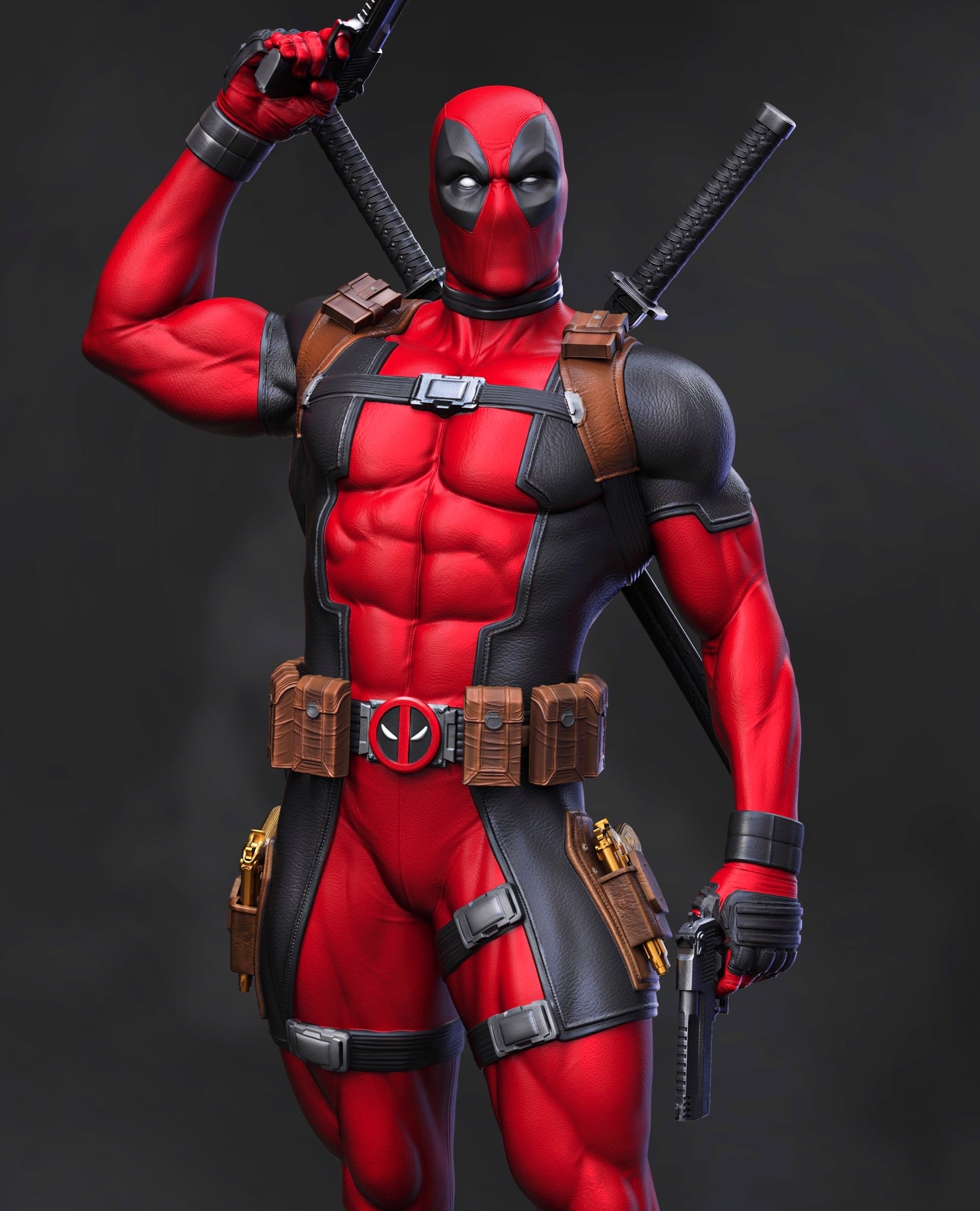 3129 Deadpool - Marvel Comics - STL 3D Print Files