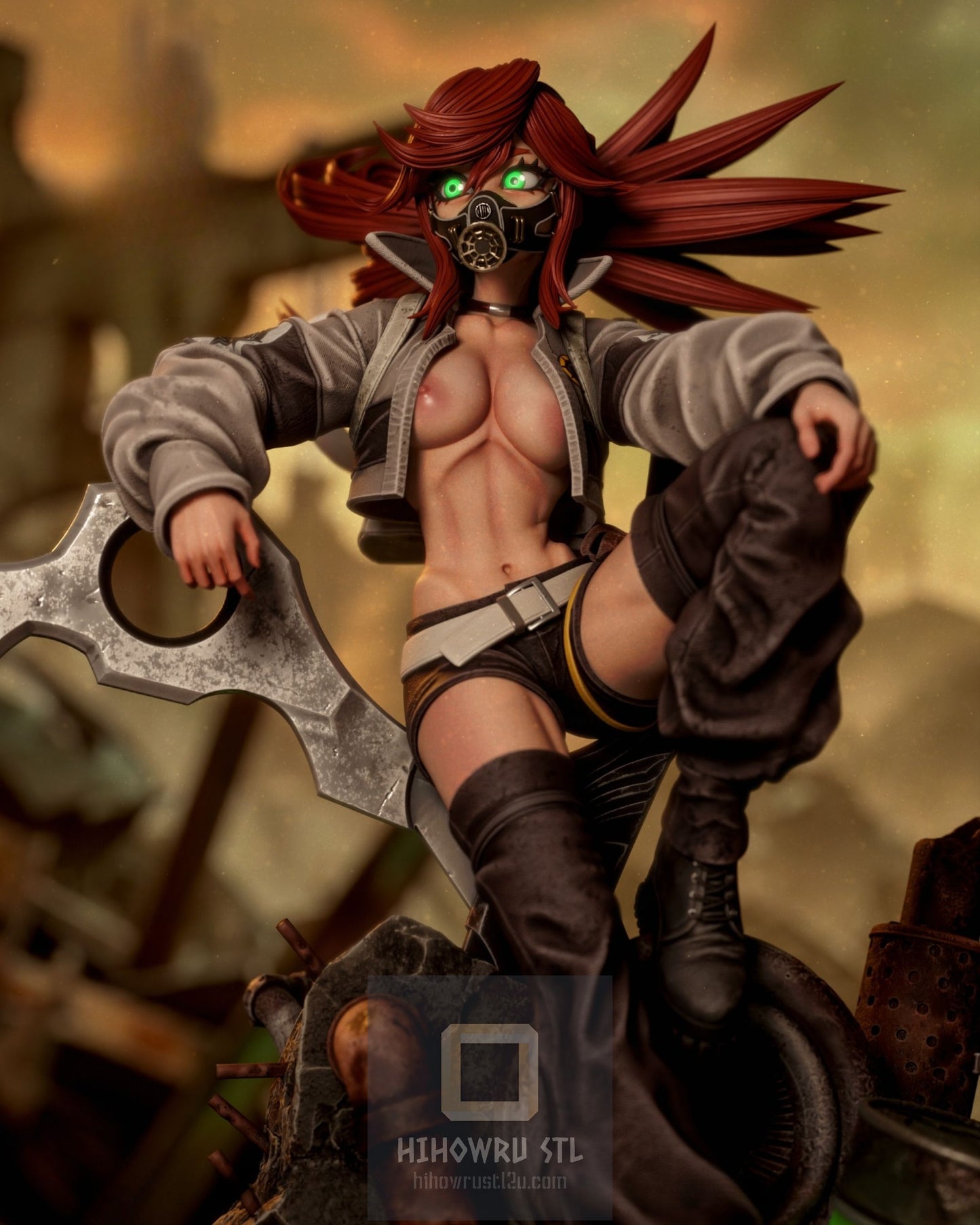 4814 Riyo Reaper NSFW - Gachiakuta - STL 3D Print Files