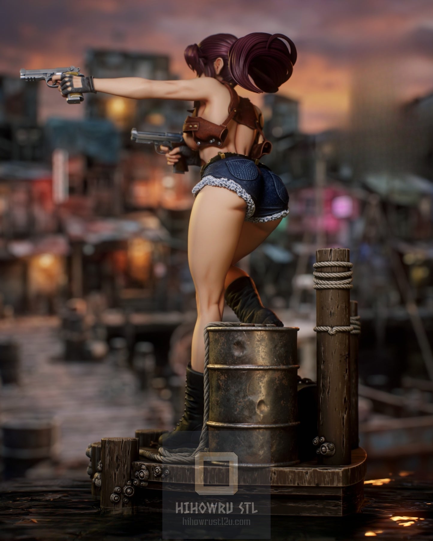 4868 Revy NSFW - Black Lagoon - STL 3D Print Files