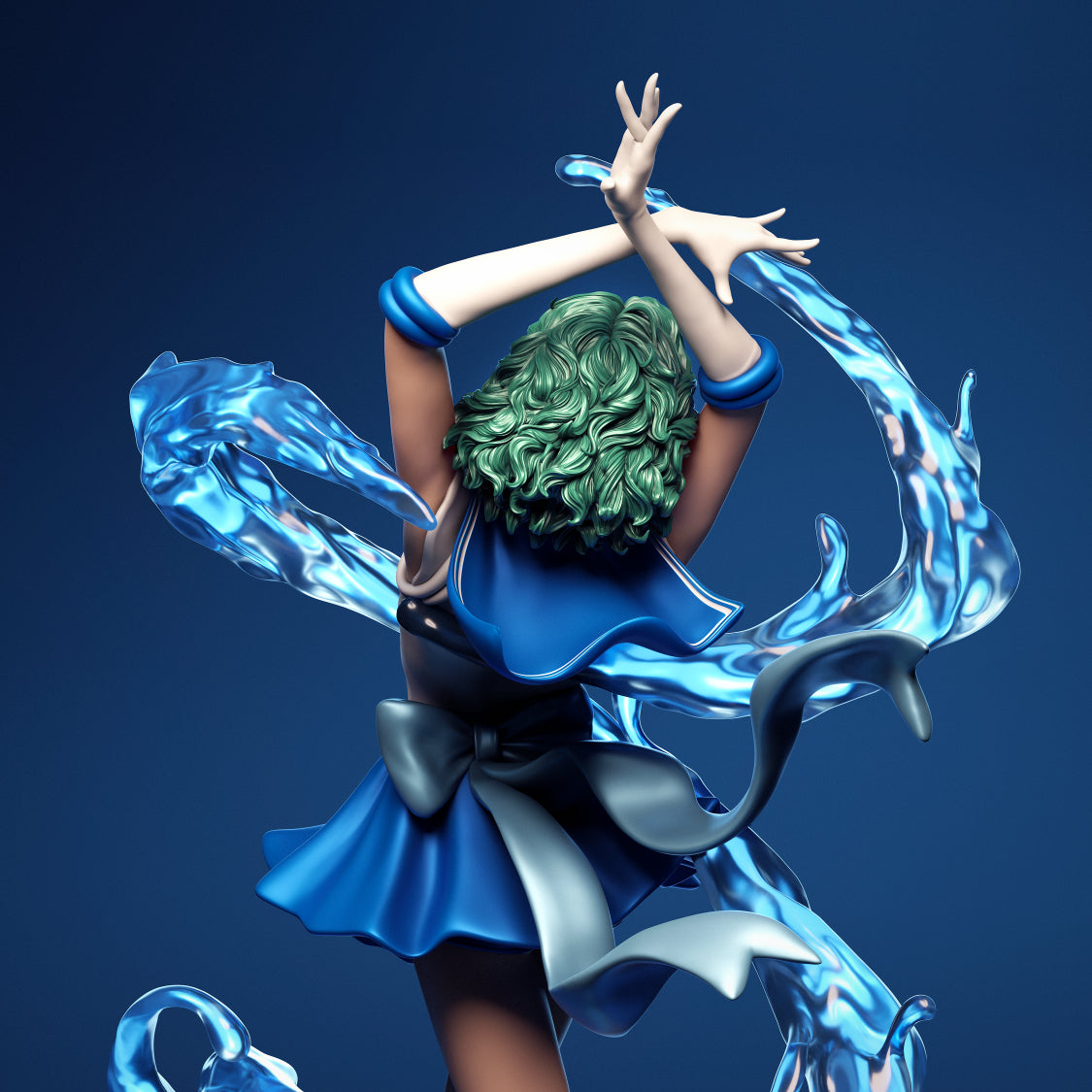 4251 Sailor Mercury - Sailor Moon - STL 3D Print Files
