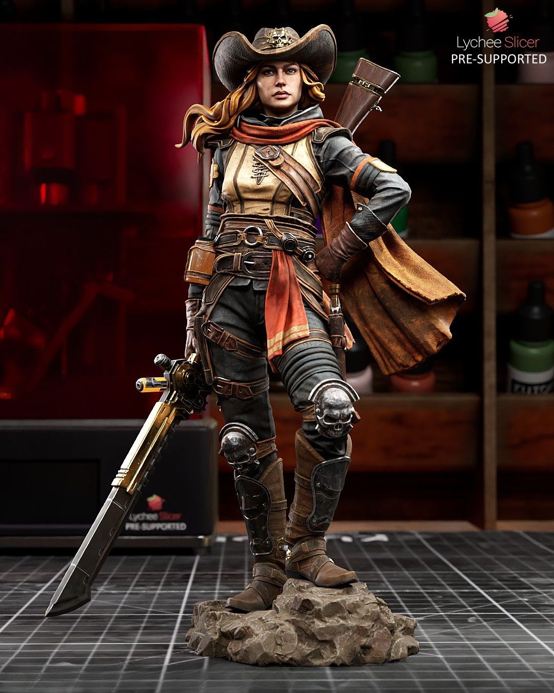 4009 Cowgirl - STL 3D Print Files