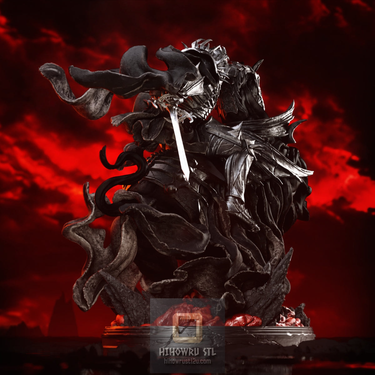 5657 Skull Knight - Berserk - STL 3D Print Files