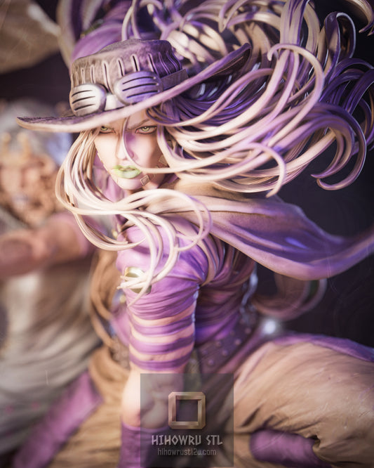 5588 Johnny Joestar and Gyro Zeppeli - JoJo's Bizarre Adventure: Steel Ball - STL 3D Print Files