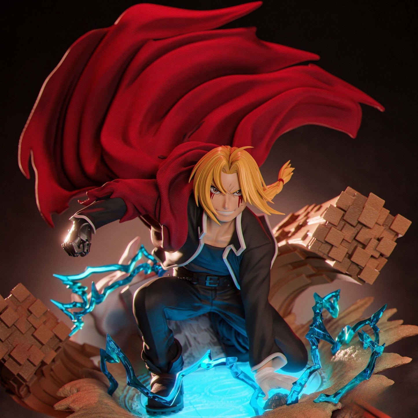 3154 Edward Elric - Fullmetal Alchemist - STL 3D Print Files