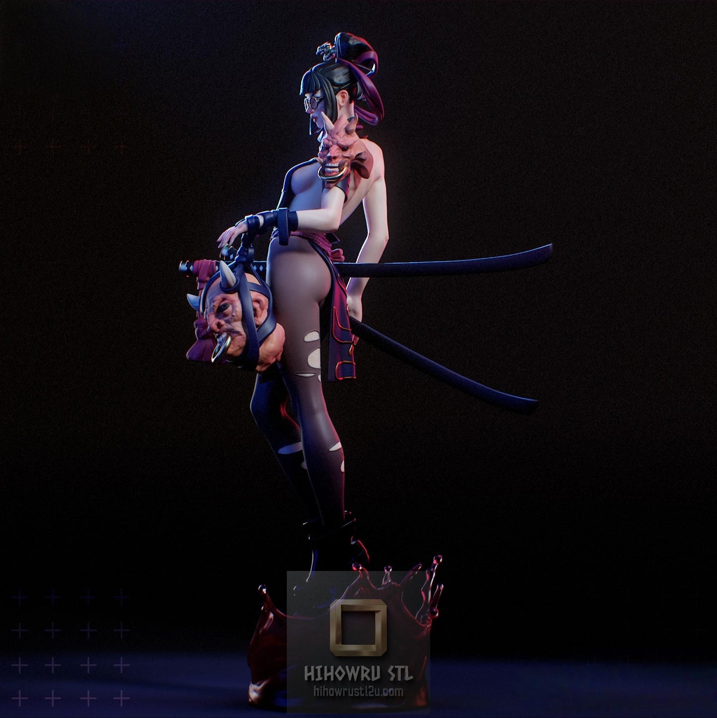 5497 Akari Kurogane NSFW  - STL 3D Print Files