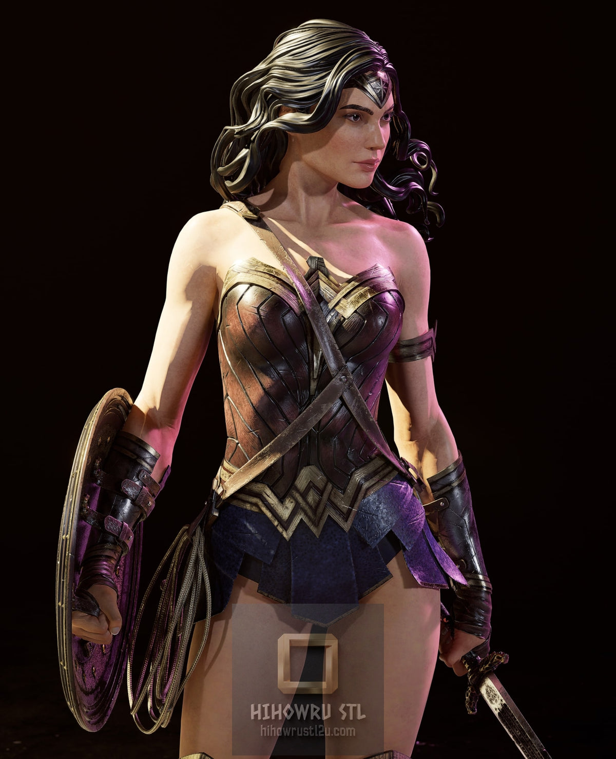 5534 Wonder Woman - DC COMICS - STL 3D Print Files