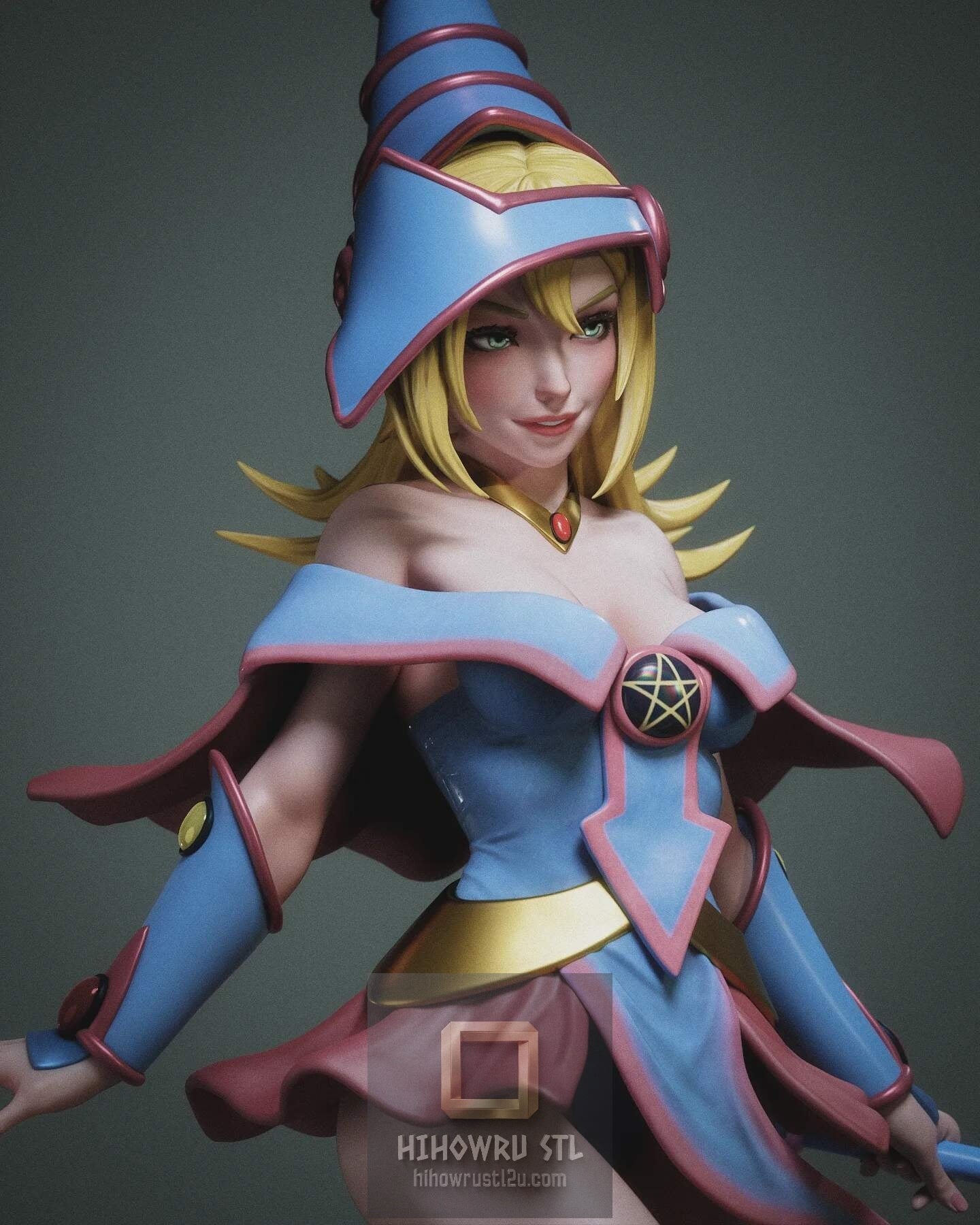 5466 Dark Magician Girl - Yu-Gi-Oh! - STL 3D Print Files