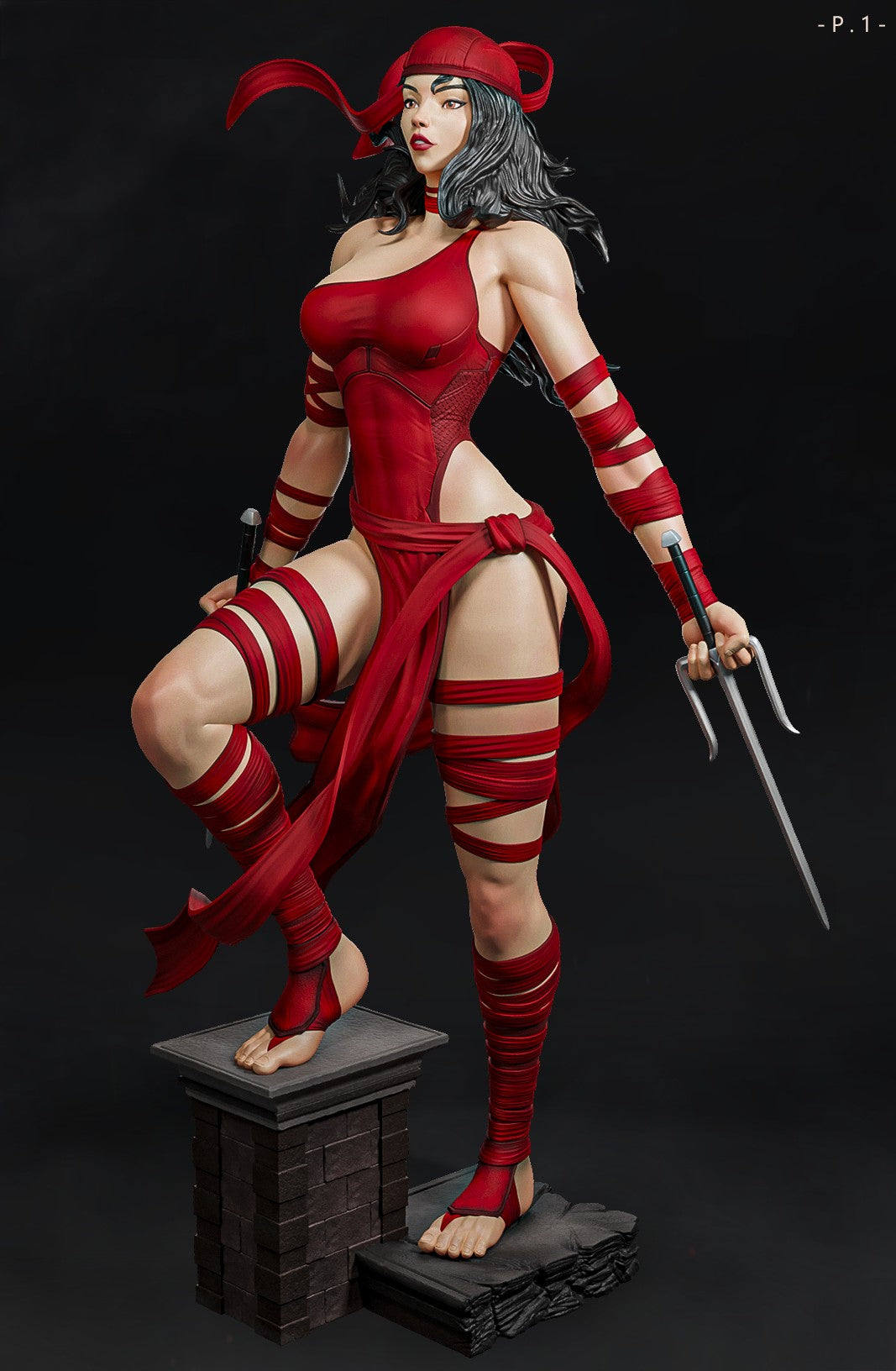 1668 Elektra - Marvel Comics - STL 3D Print Files