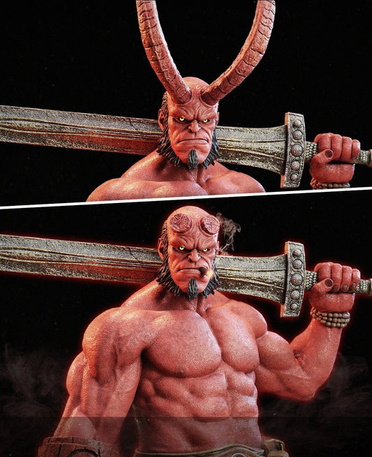 2910 Hellboy - STL 3D Print Files