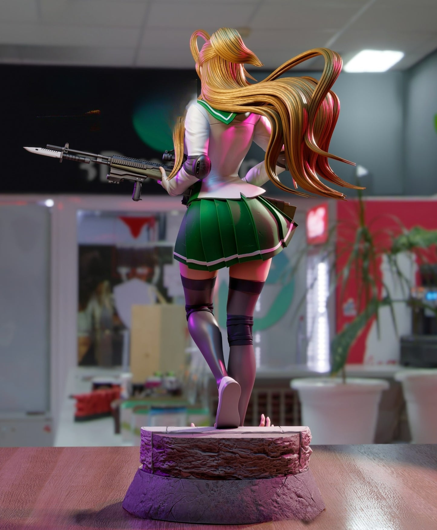 3247 Rei Miyamoto NSFW - Highschool of the Dead - STL 3D Print Files