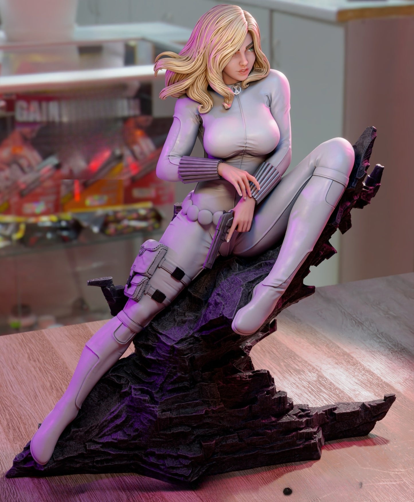 3463 Black Widow Comic - STL 3D Print Files