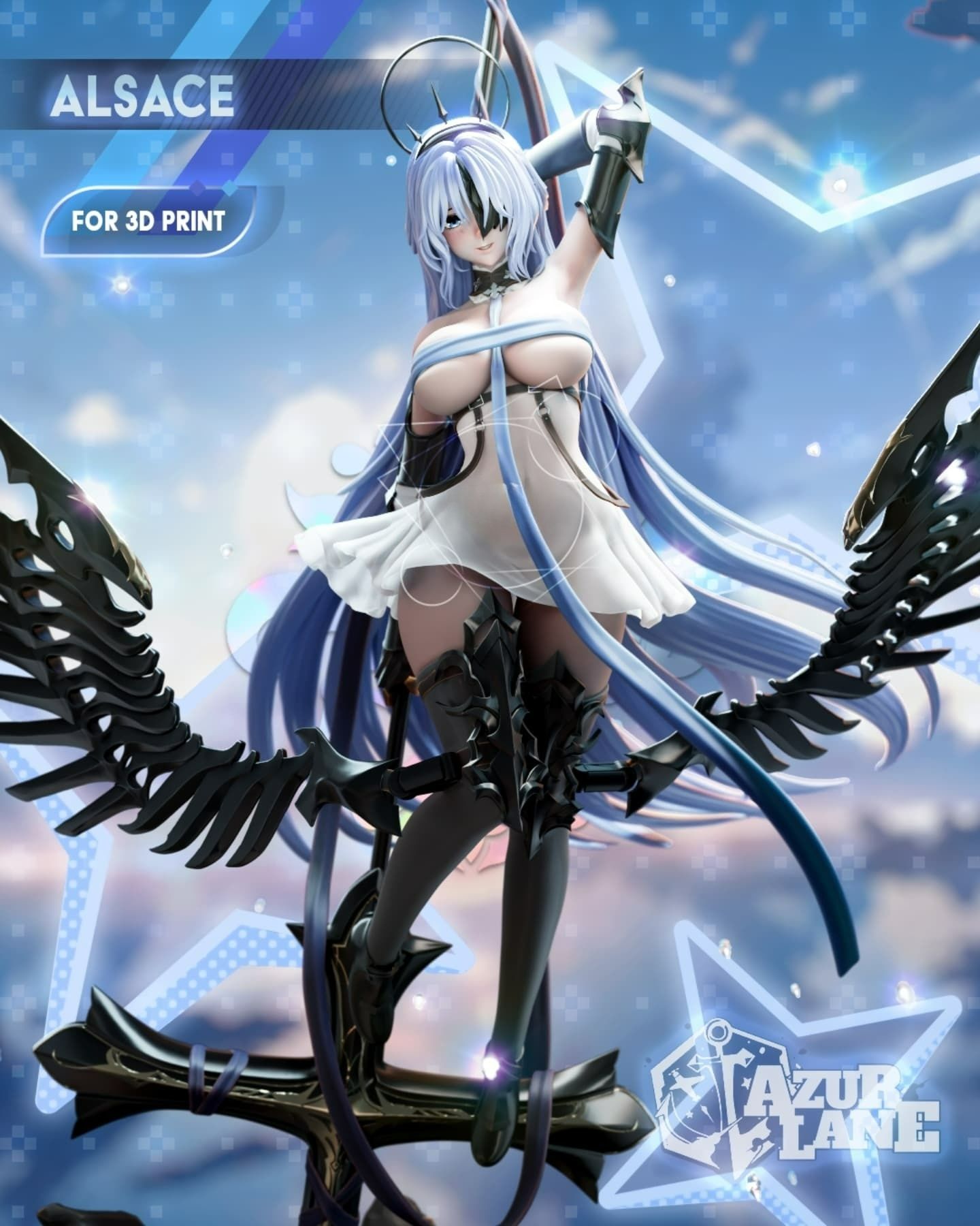 3723 Alsace - Azur Lane - STL 3D Print Files