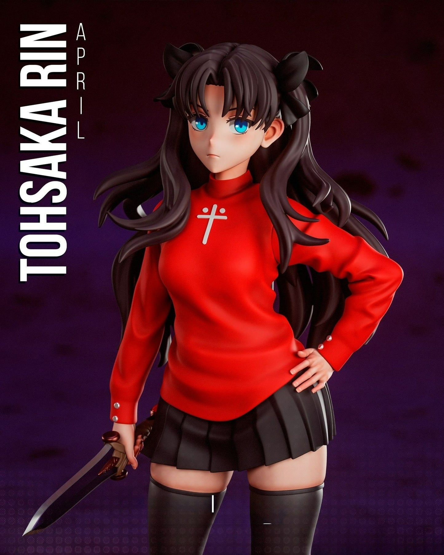3798 Rin Tohsaka - Fate/Stay Night - STL 3d Print Files