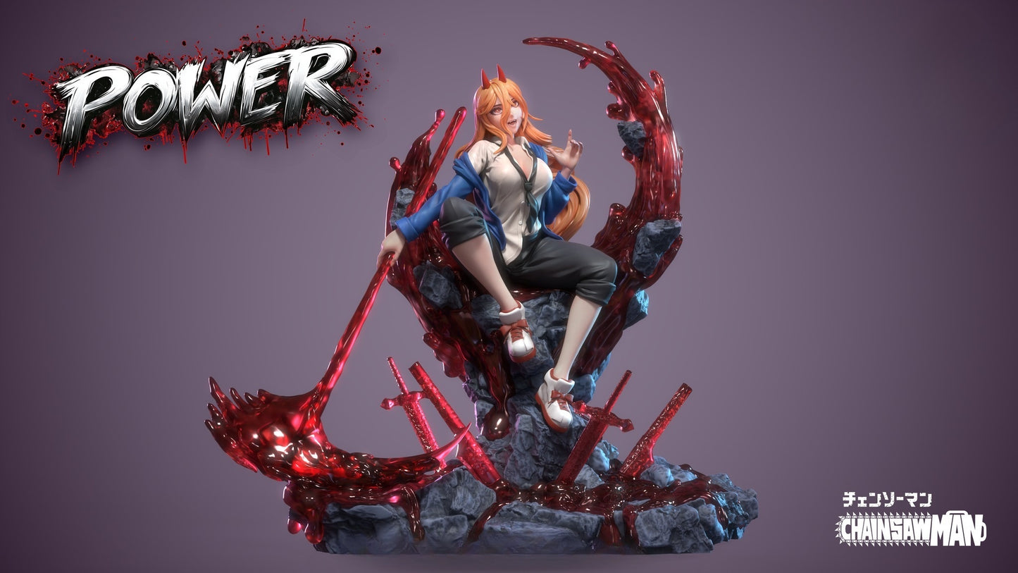 3980 Power NSFW - Chainsaw Man - STL 3D Print Files