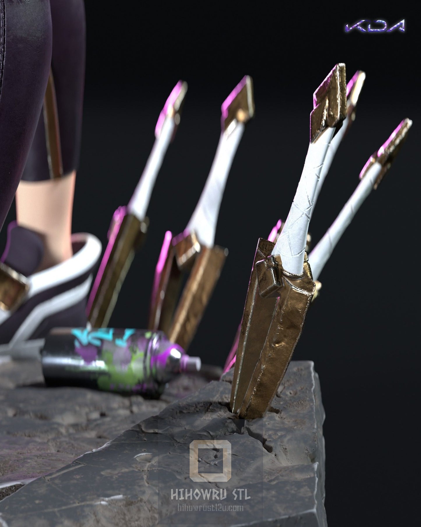4311 Akali - K/DA  - STL 3D Print Files