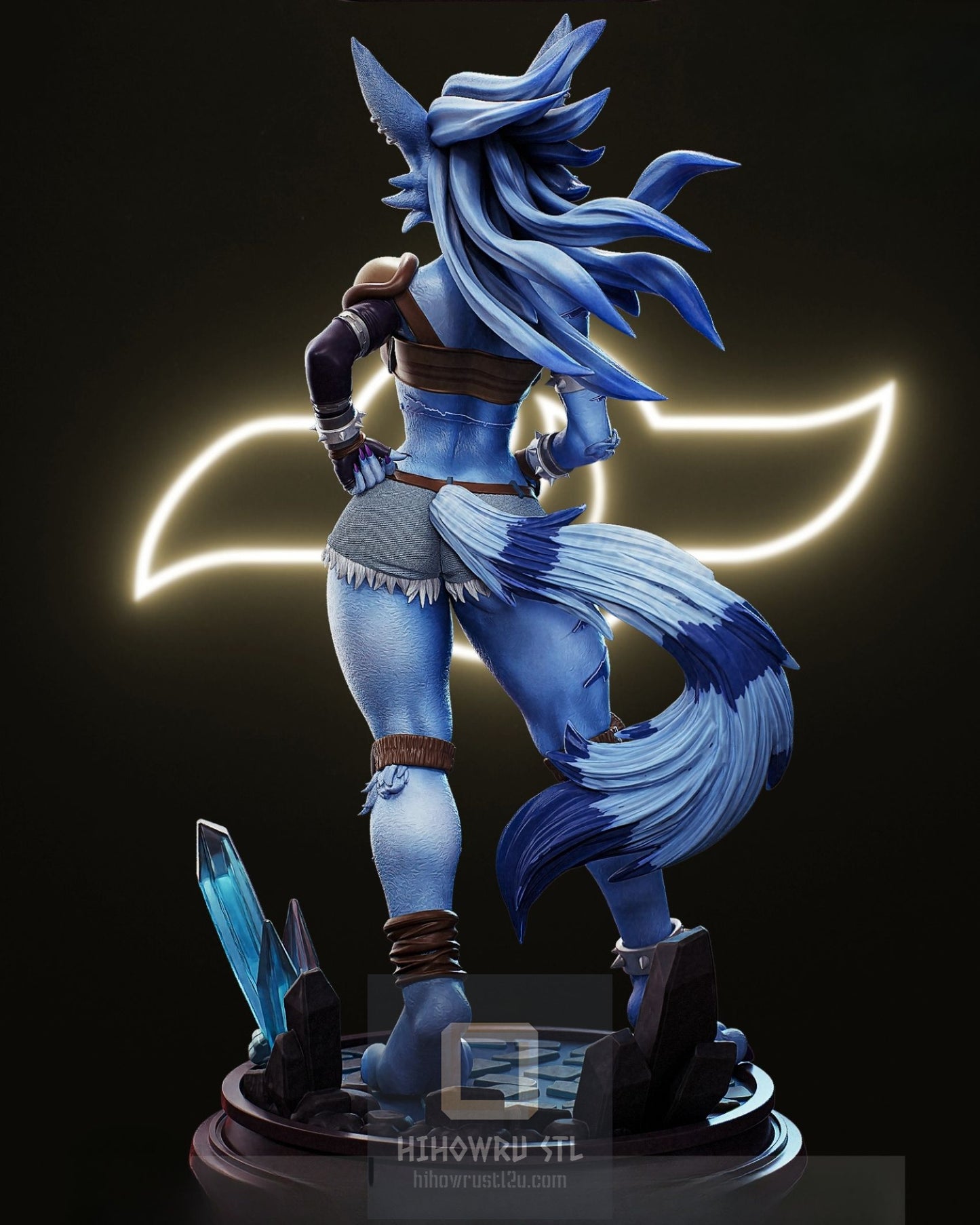 4392 Were Garurumon NSFW - Digimon - STL 3D Print Files