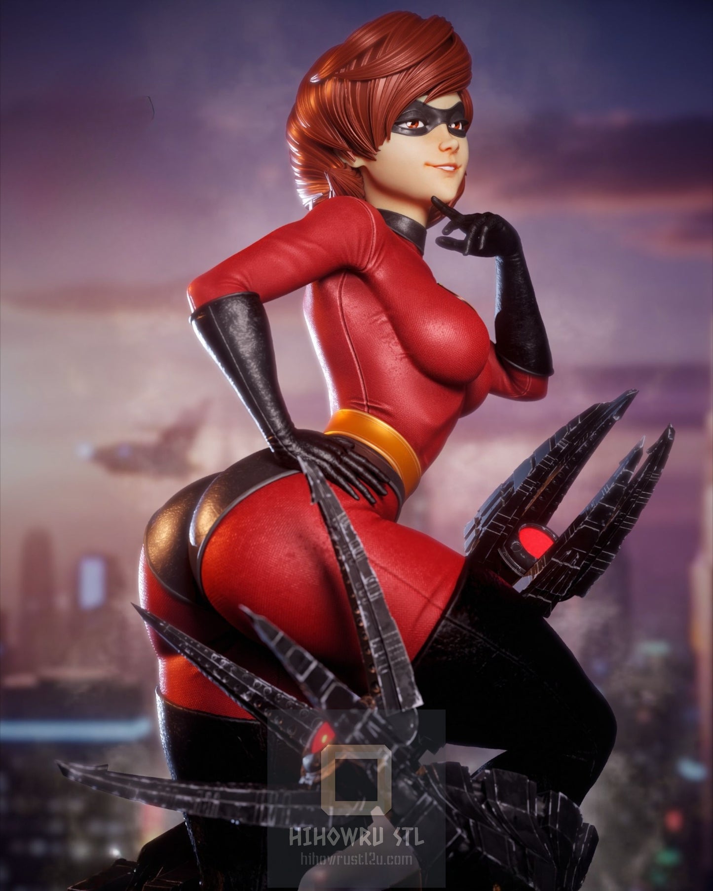 4476 Elastigirl NSFW - The Incredibles - STL 3D Print Files X 3D Animations