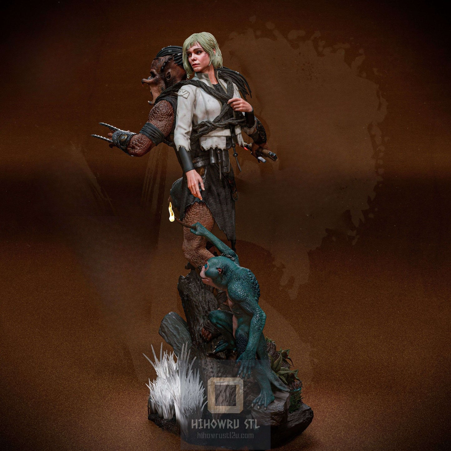 4483 Predator: Badlands Diorama - STL 3D Print Files