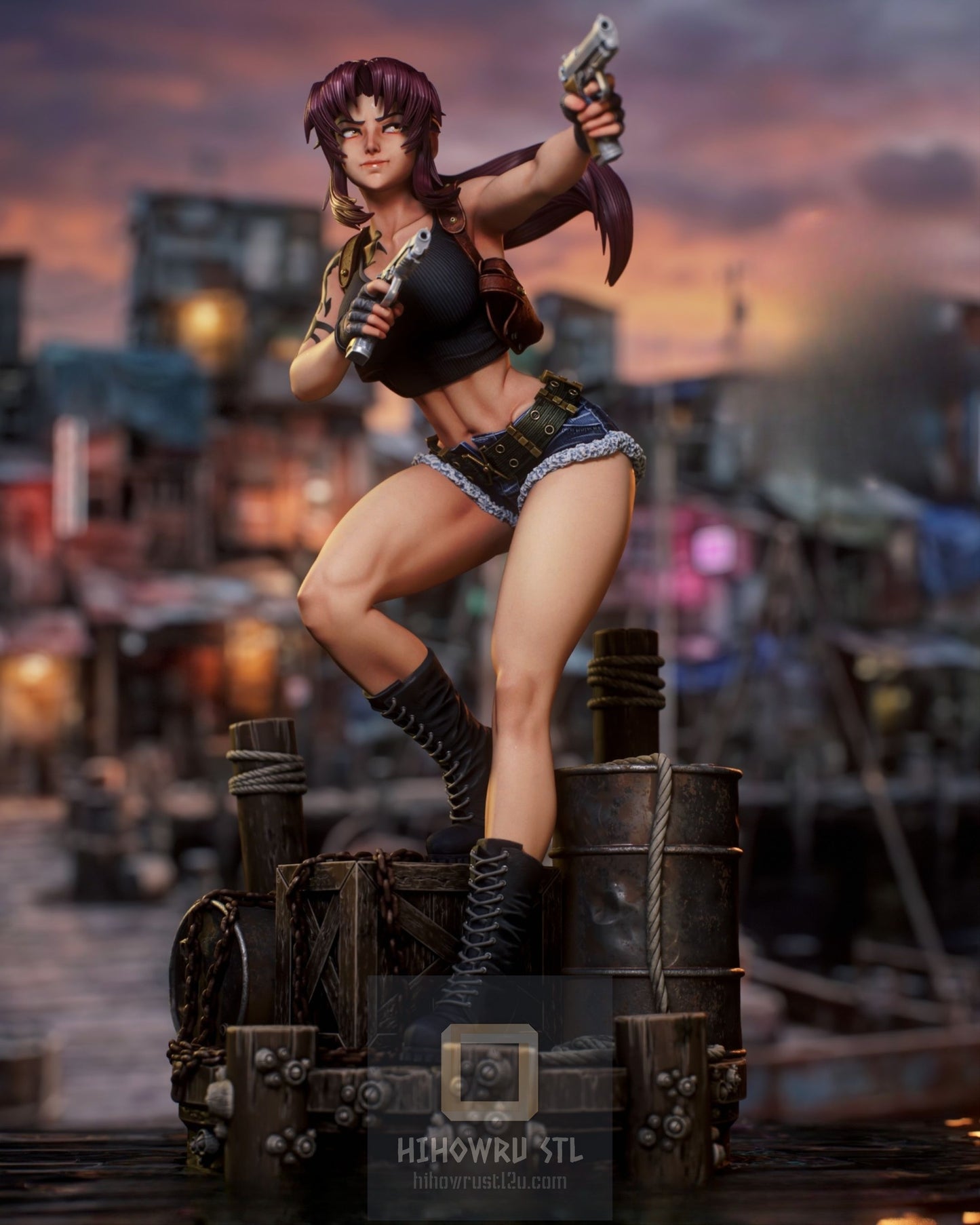 4868 Revy NSFW - Black Lagoon - STL 3D Print Files
