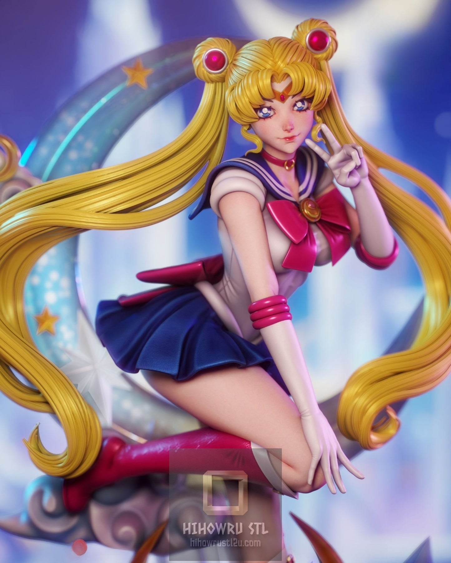 5163 Sailor Moon - Usagi Tsukino - STL 3D Print Files