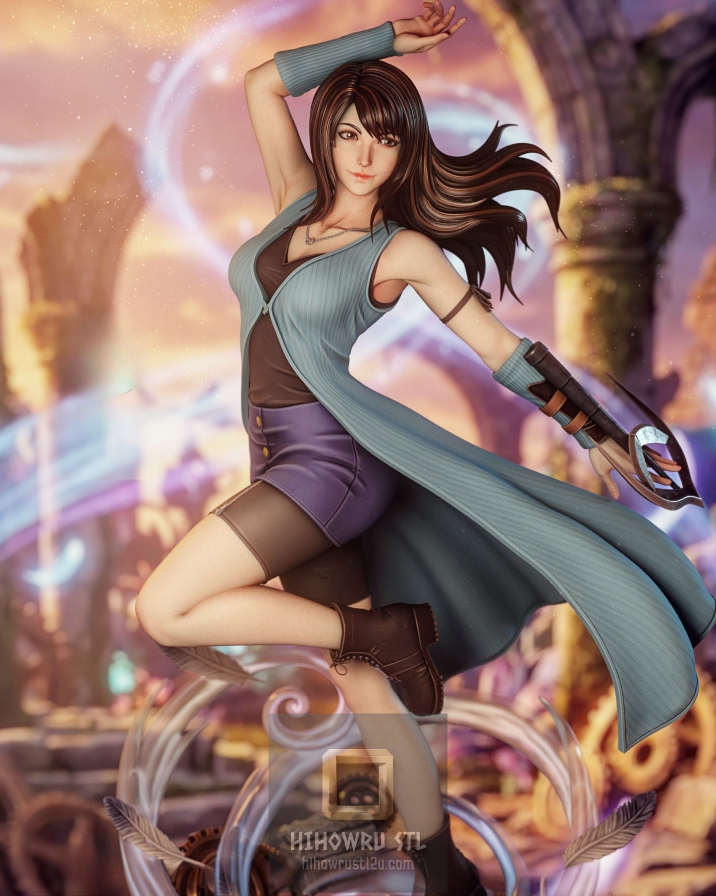 5268 Rinoa Heartilly - Final Fantasy - STL 3D Print Files