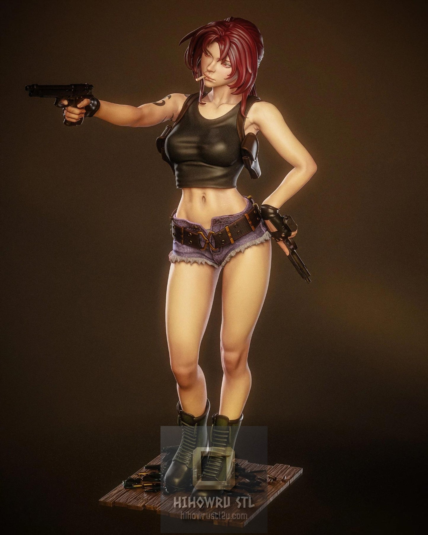 5483 Revy NSFW - Black Lagoon - STL 3D Print Files