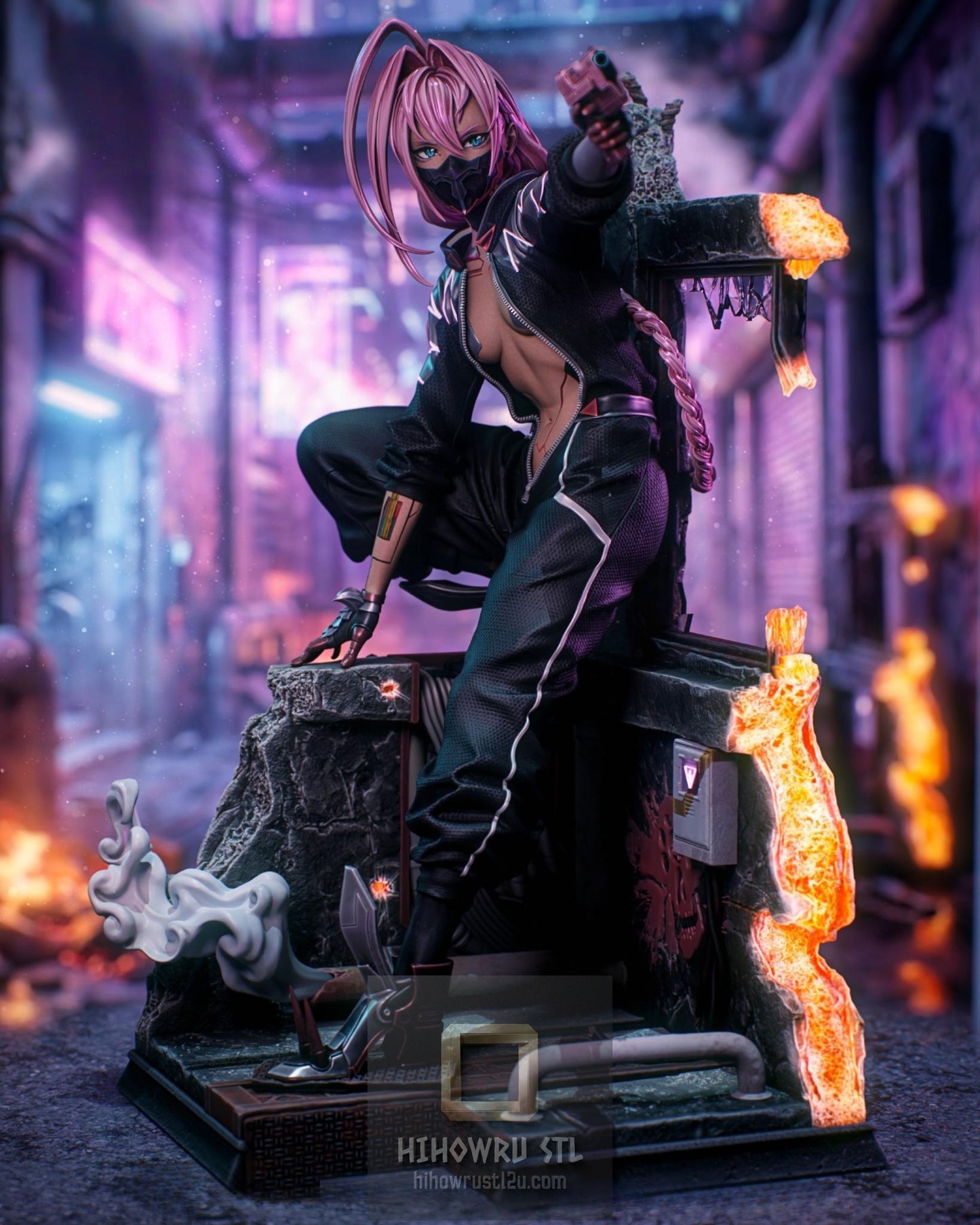 5501 Talia Yang - Cyberpunk - STL 3D Print Files