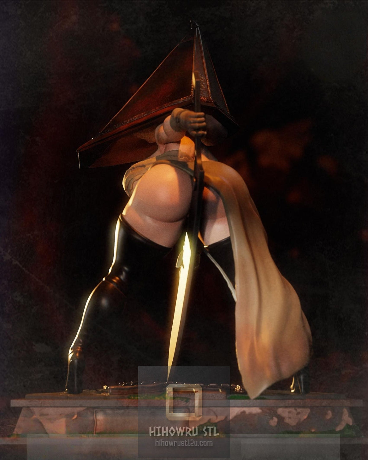5554 Pyramid Head NSFW - Silent Hill - STL 3D Print Files