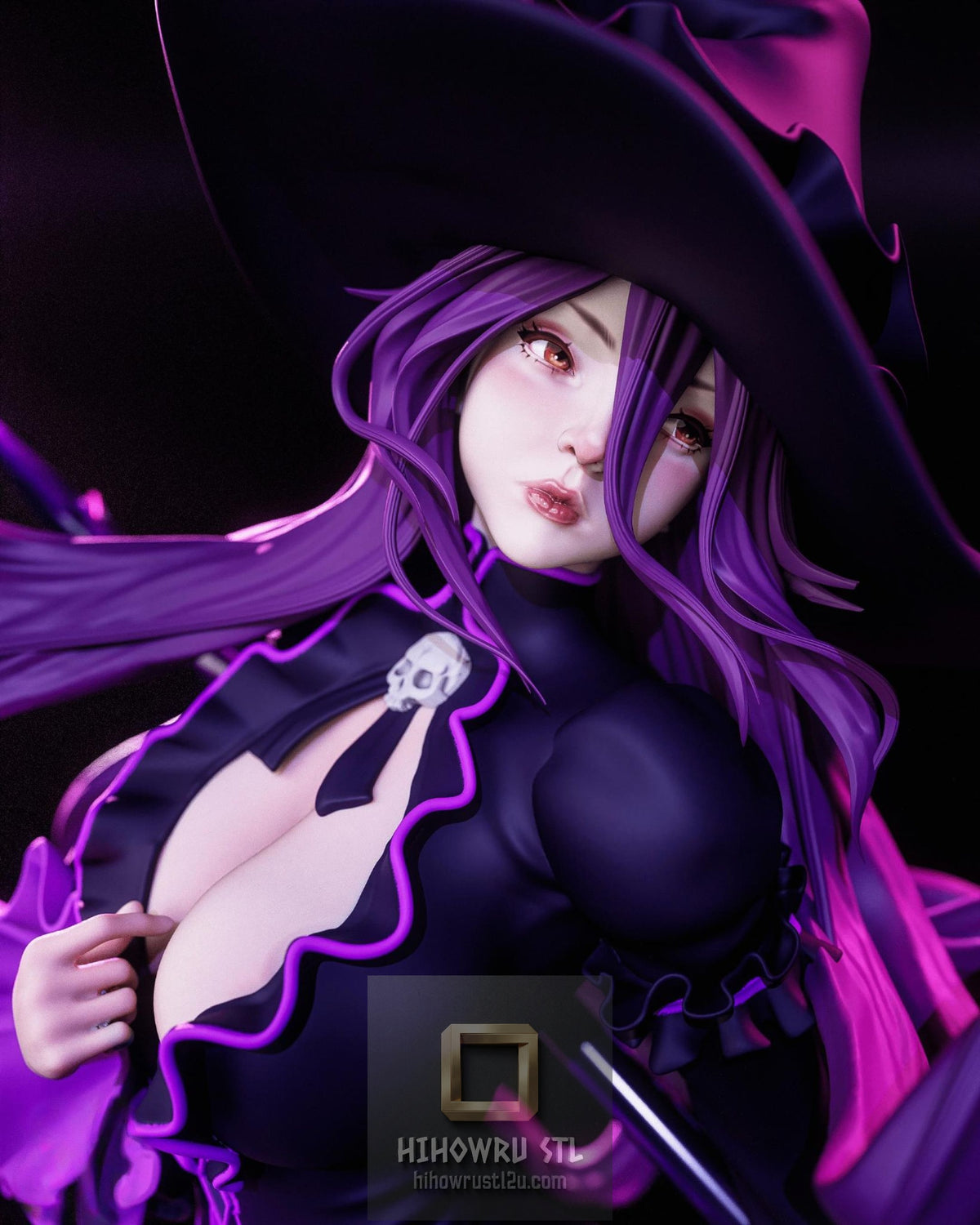 5618 Dark Mage NSFW - Monster Girl Encyclopedia - STL 3D Print Files