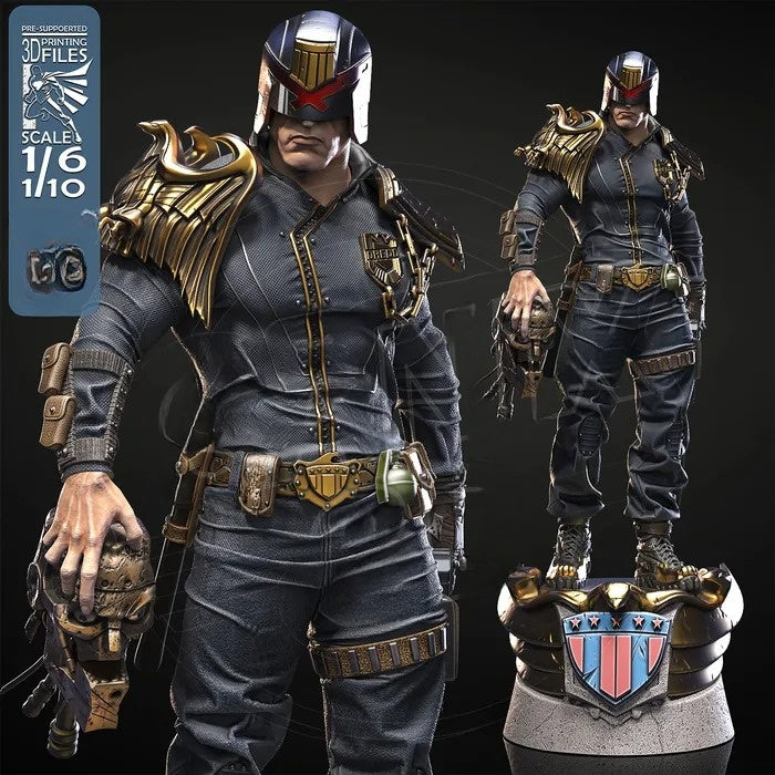 4252 Judge Dredd - STL 3D Print Files