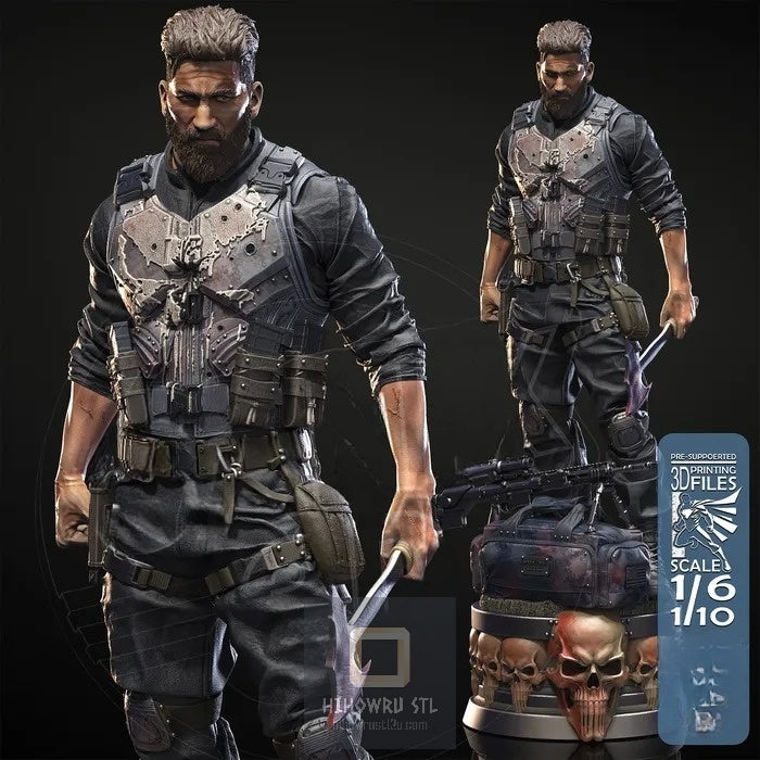 4362 Punisher - Marvel Comics - STL 3D Print Files