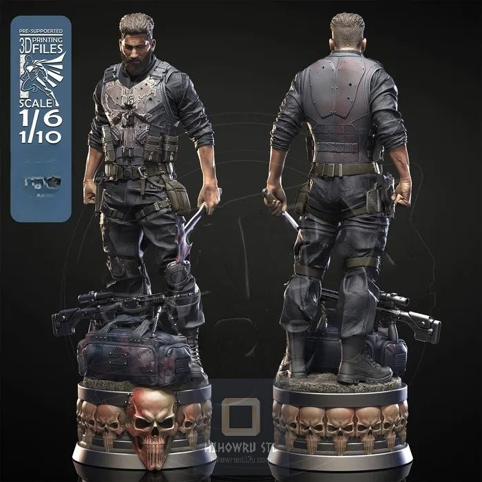 4362 Punisher - Marvel Comics - STL 3D Print Files