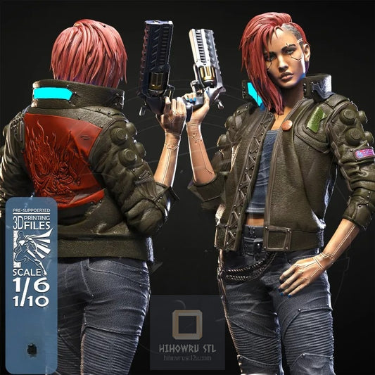 4361 Female V - Cyberpunk 2077 - STL 3D Print Files