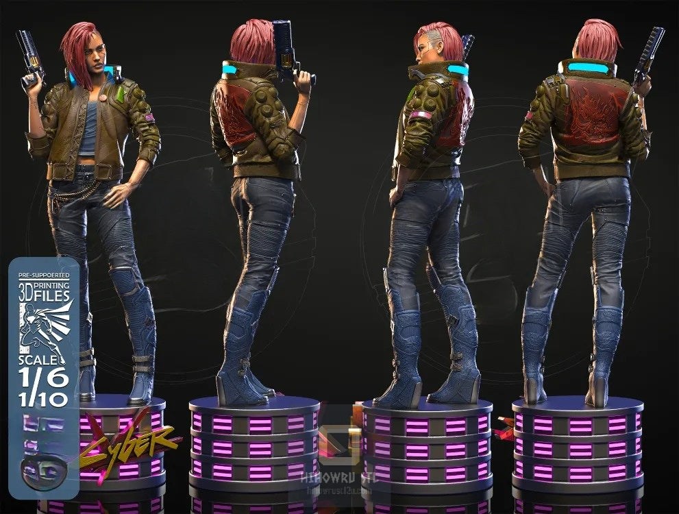 4361 Female V - Cyberpunk 2077 - STL 3D Print Files