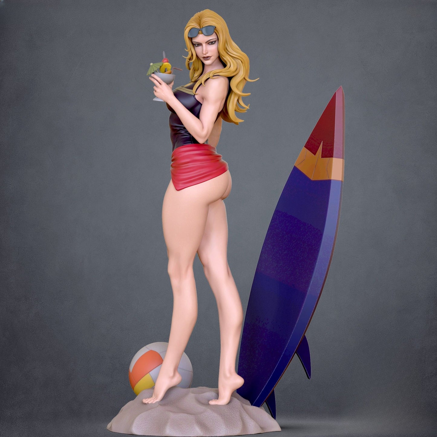4244 Captain Marvel Swimsuit NSFW - Marvel Comics - STL 3D Print Files