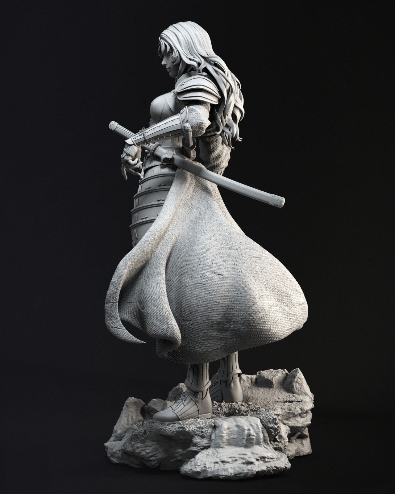 1636 Samurai Wonder Woman - STL 3D Print Files 2