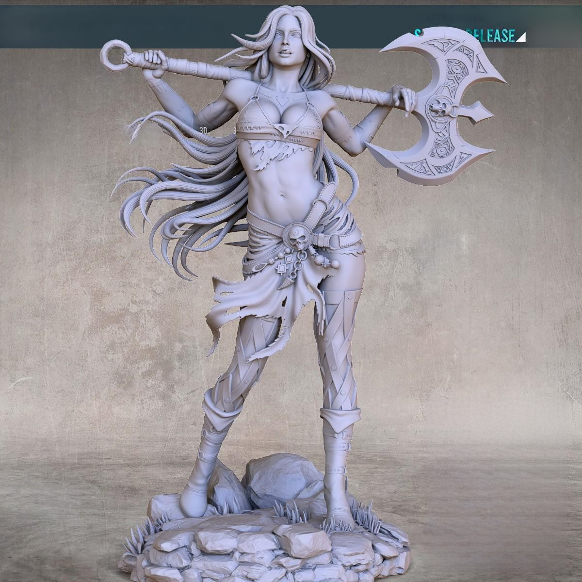 Barbarian Waifu NSFW - STL 3D Print Files