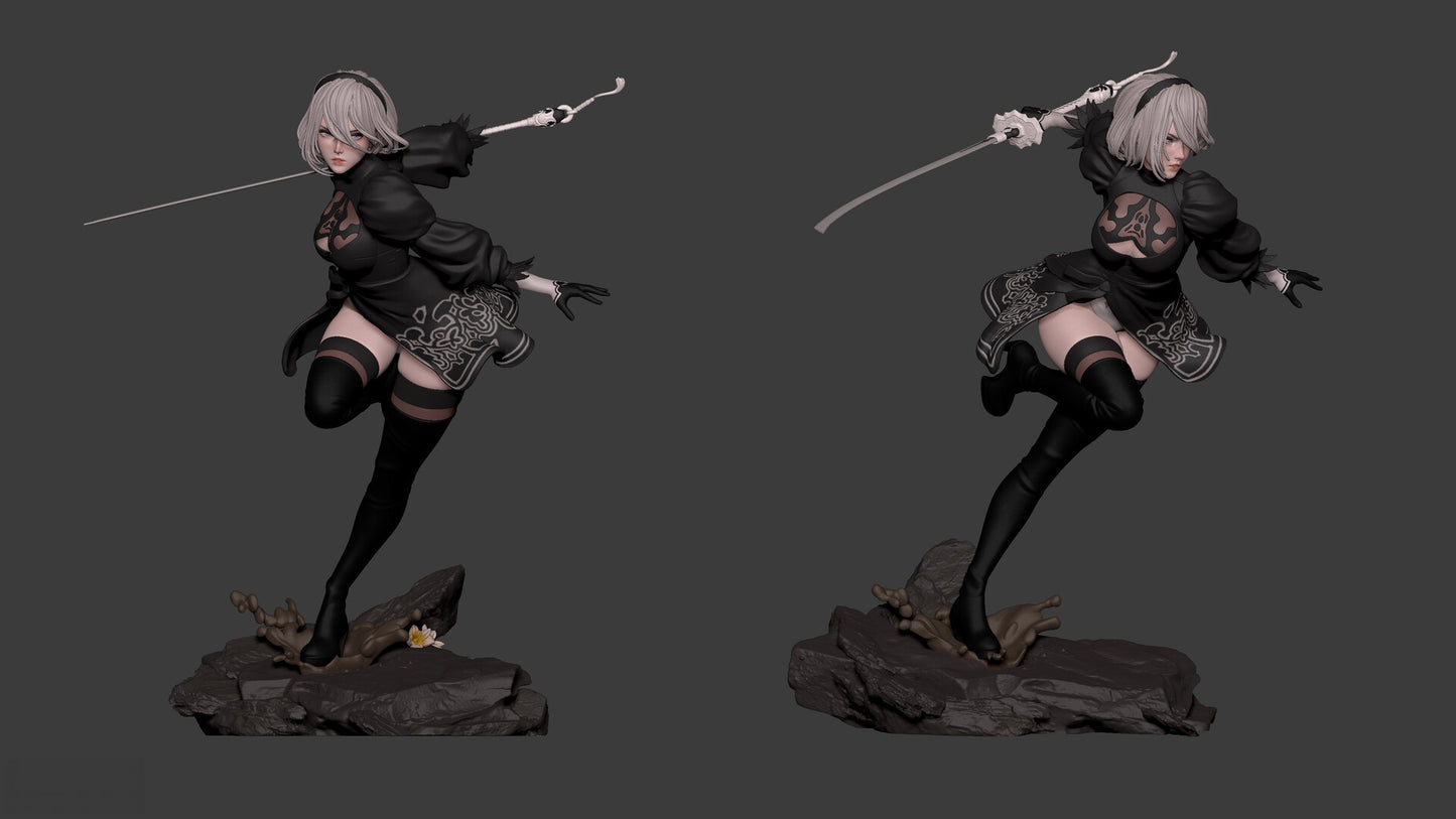 1667 2B - Nier Automata - STL 3D Print Files