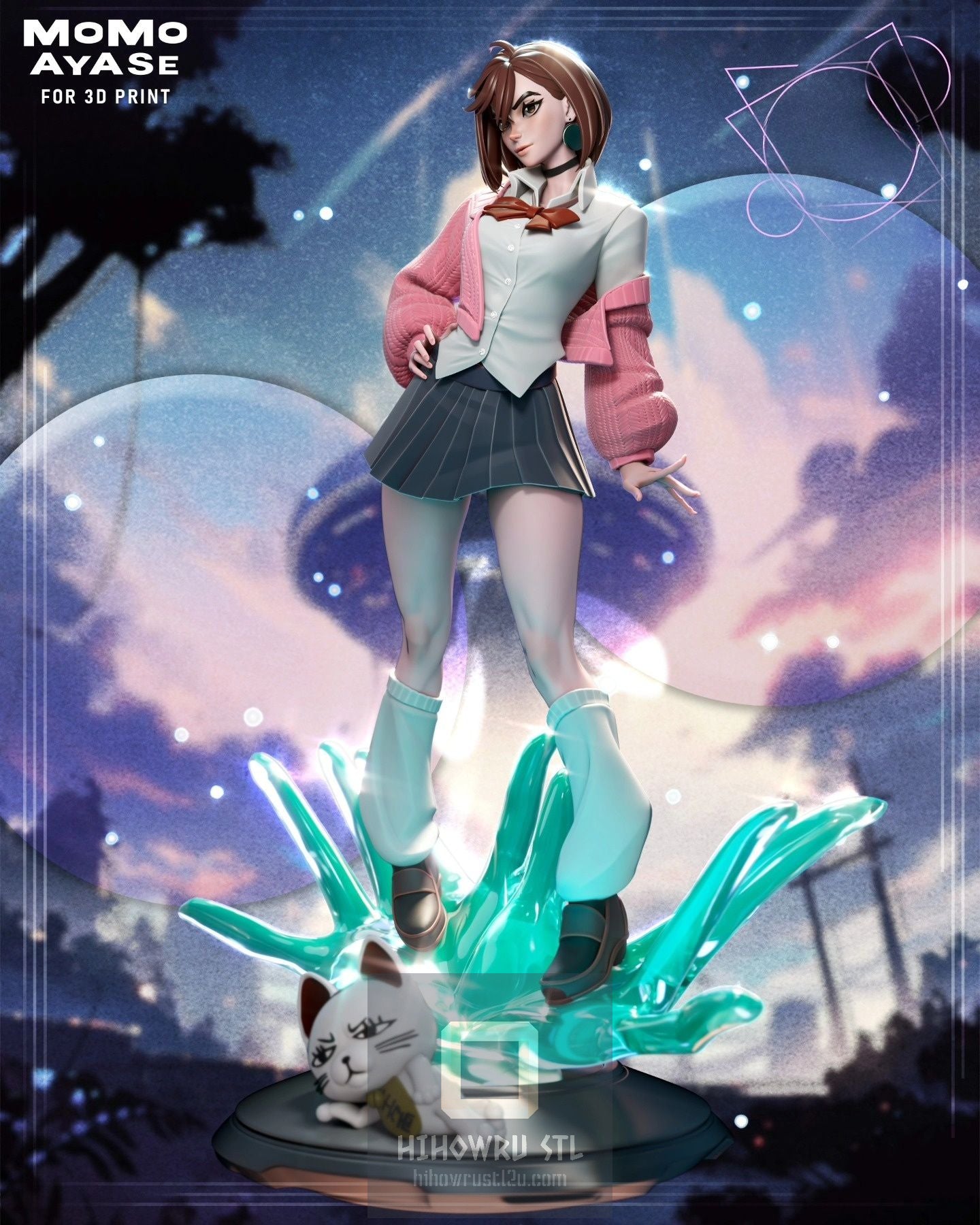 4506 Momo Ayase - Dandadan - STL 3D Print Files