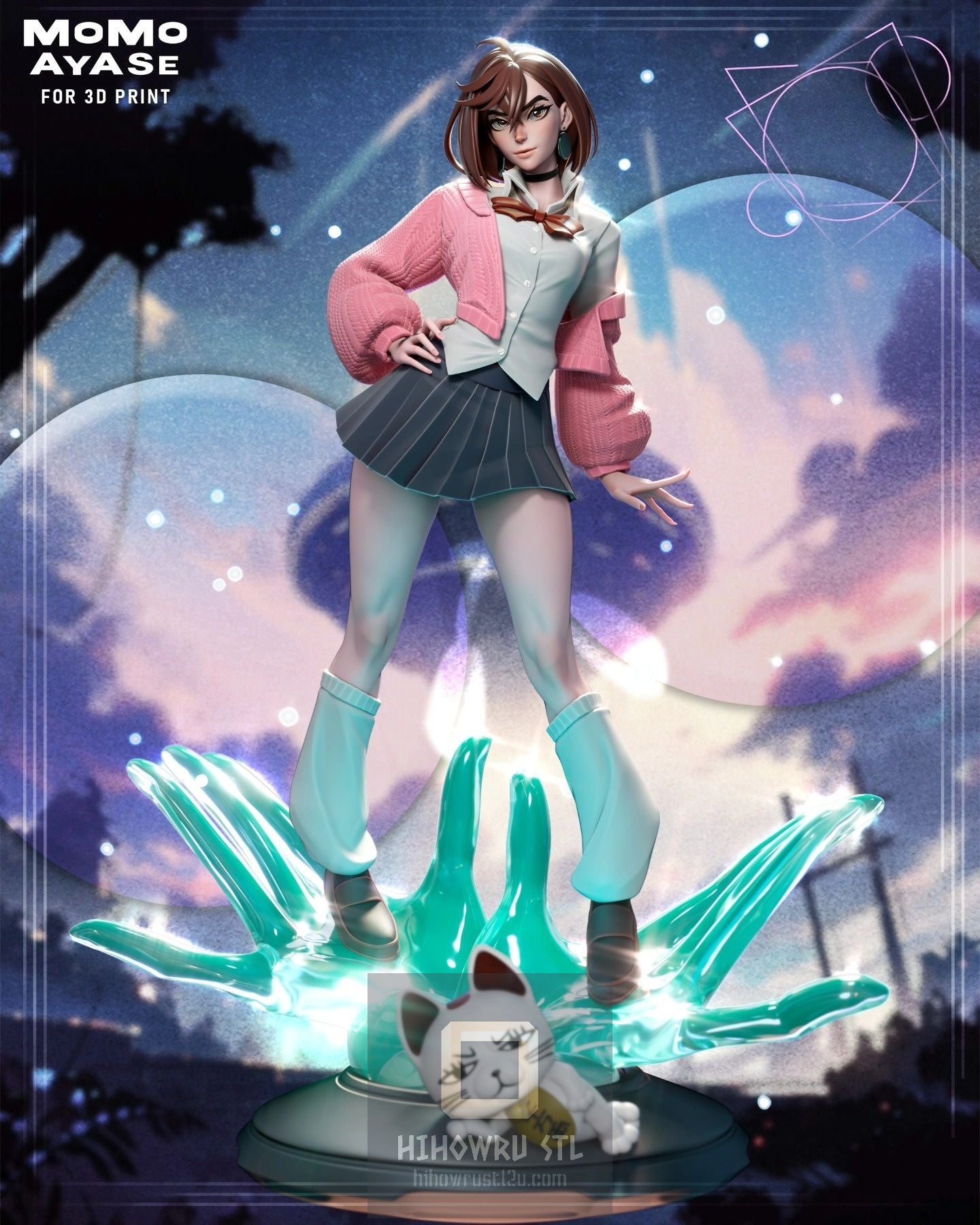 4506 Momo Ayase - Dandadan - STL 3D Print Files