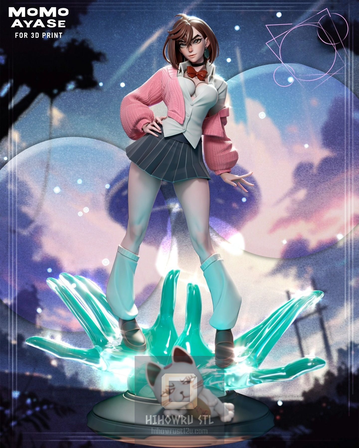 4506 Momo Ayase - Dandadan - STL 3D Print Files