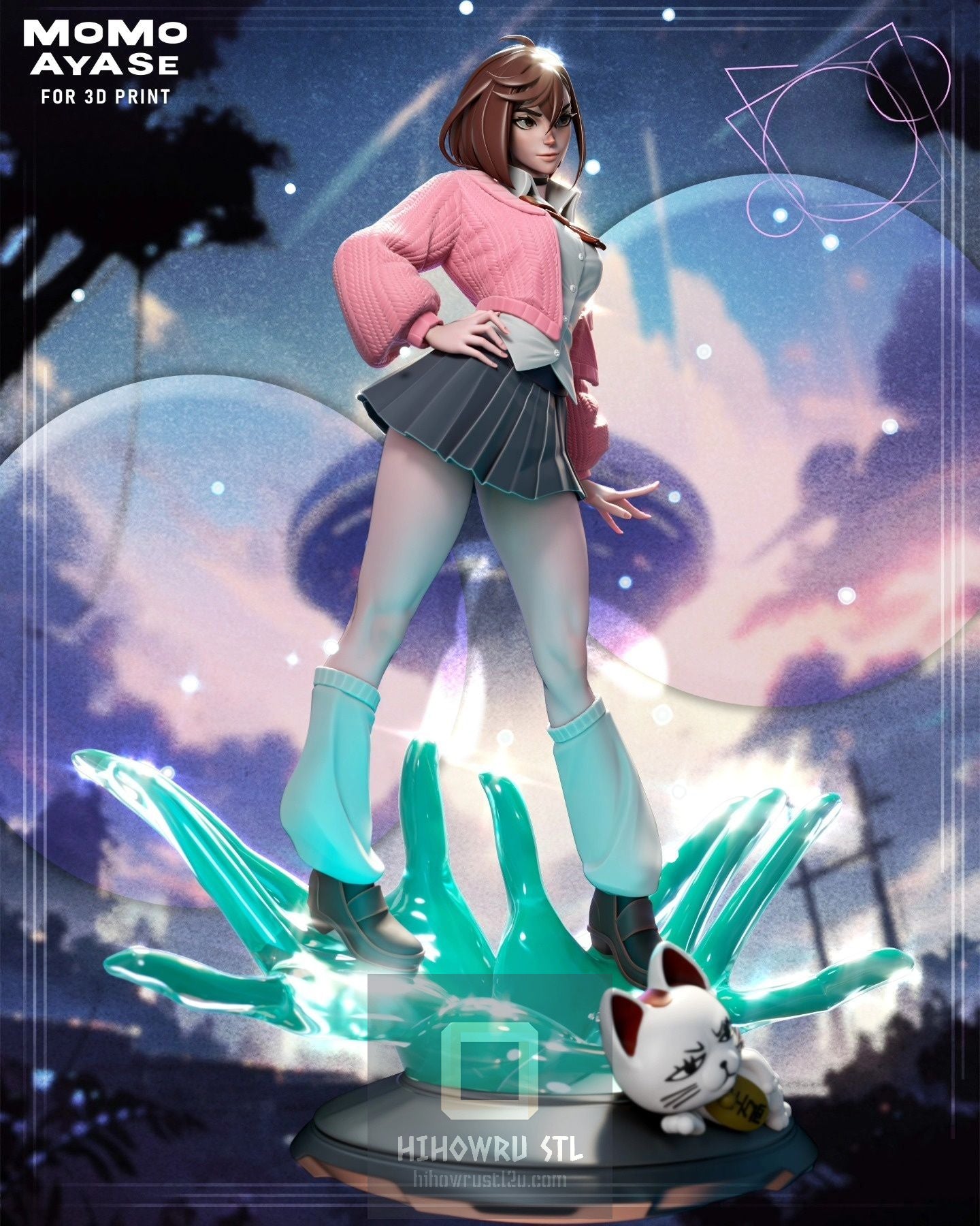 4506 Momo Ayase - Dandadan - STL 3D Print Files