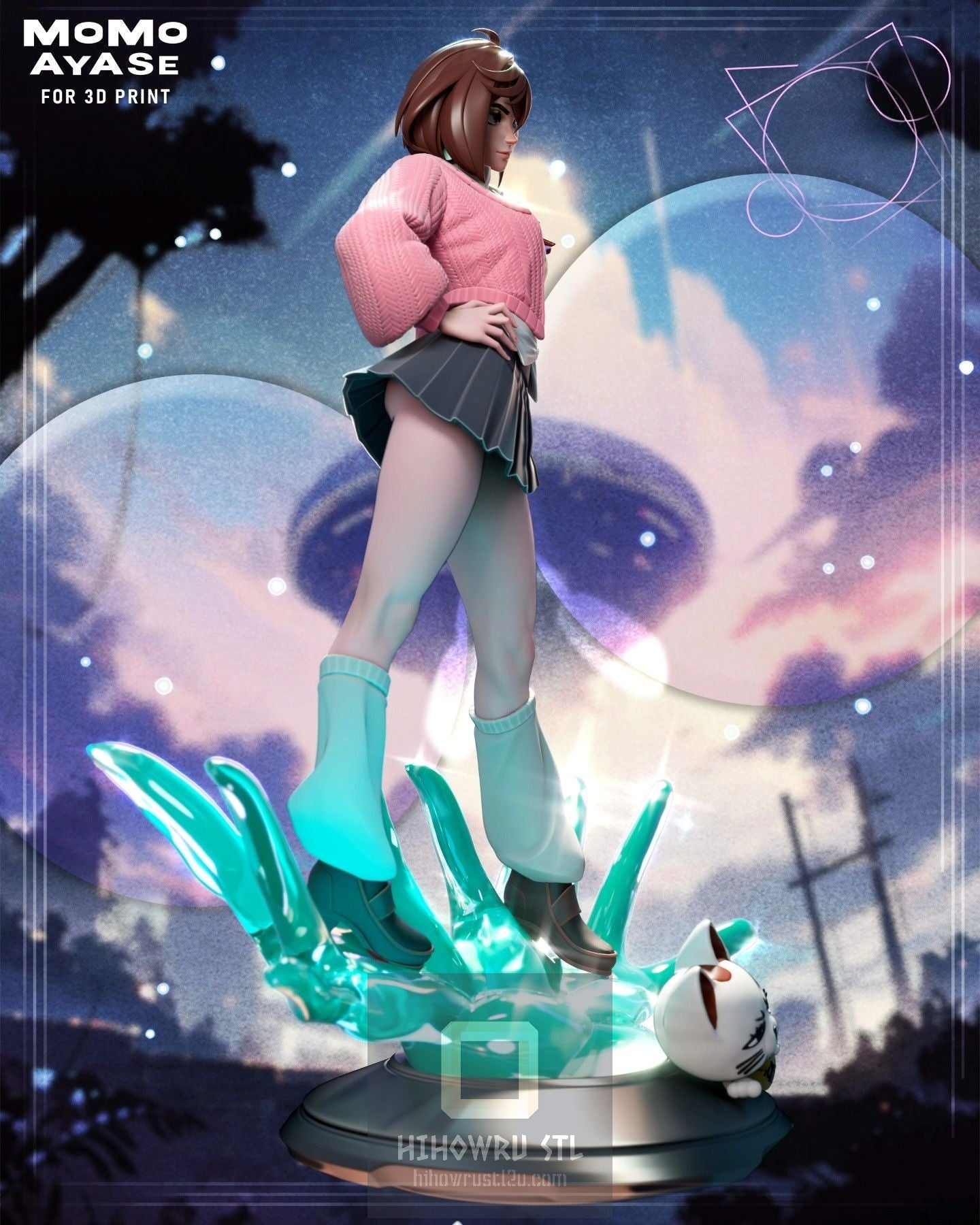 4506 Momo Ayase - Dandadan - STL 3D Print Files