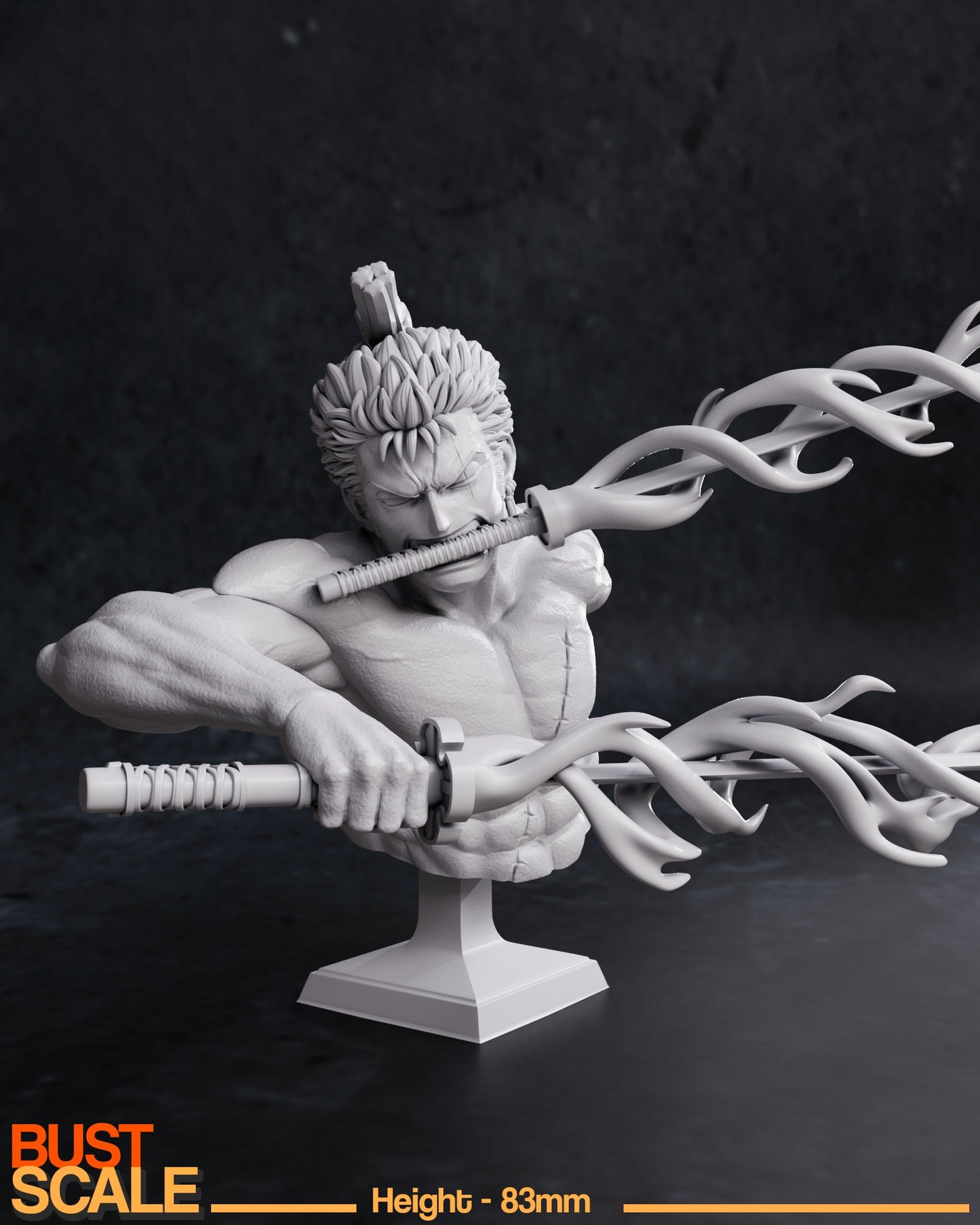 1737 Wano Zoro - One Piece - STL 3D Print Files