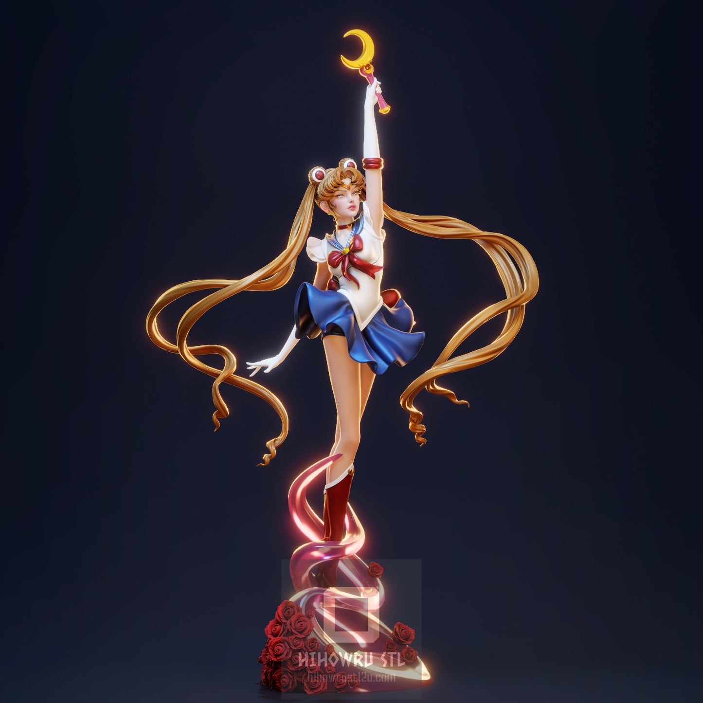 4522 Sailor Moon - Usagi Tsukino - STL 3D Print Files