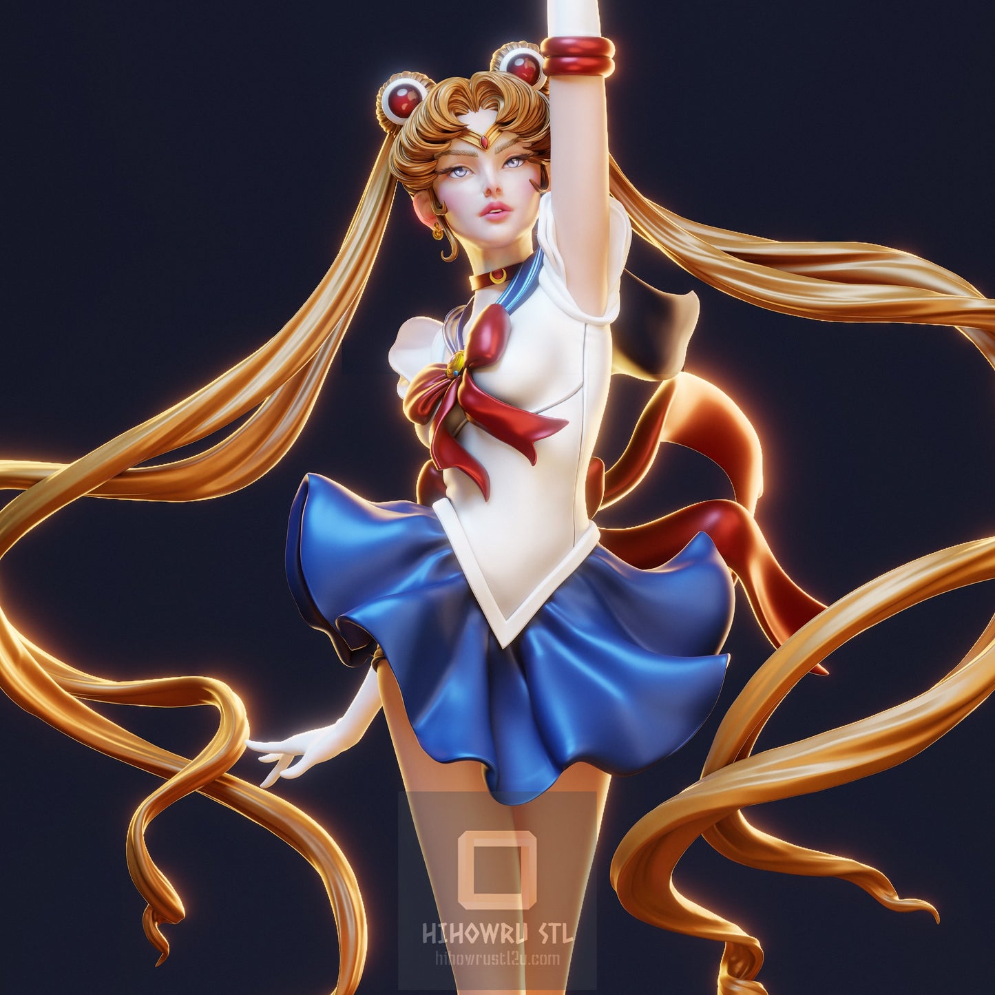 4522 Sailor Moon - Usagi Tsukino - STL 3D Print Files