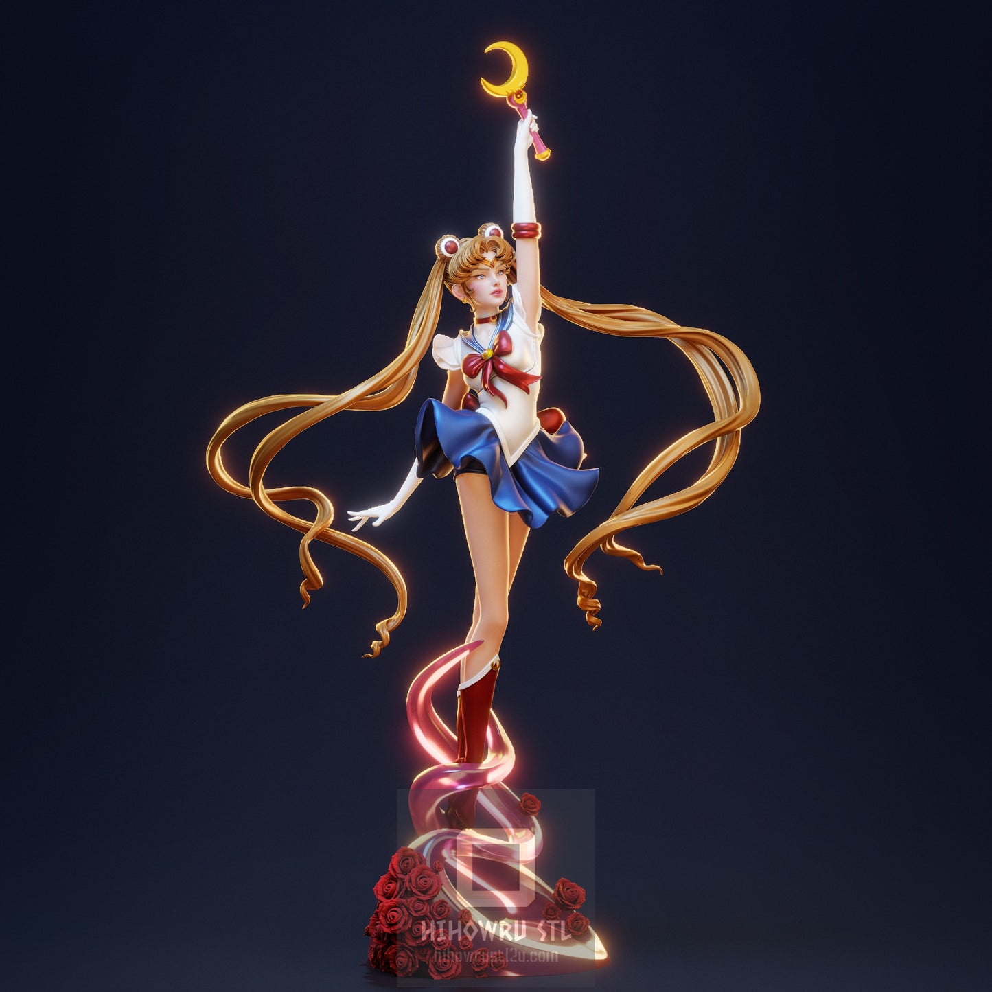 4522 Sailor Moon - Usagi Tsukino - STL 3D Print Files