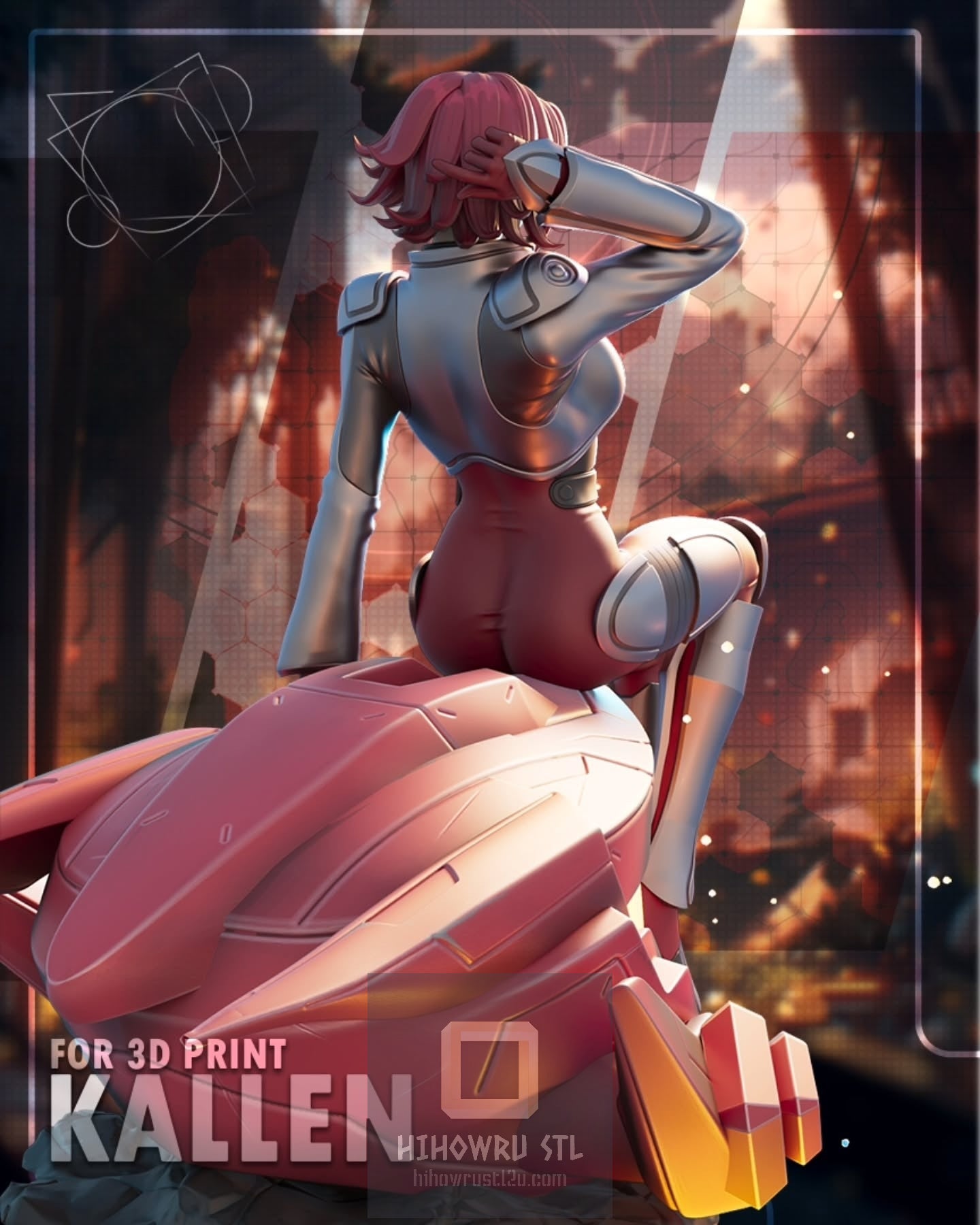 4676 Kallen Kozuki - Code Geass - STL 3D Print Files