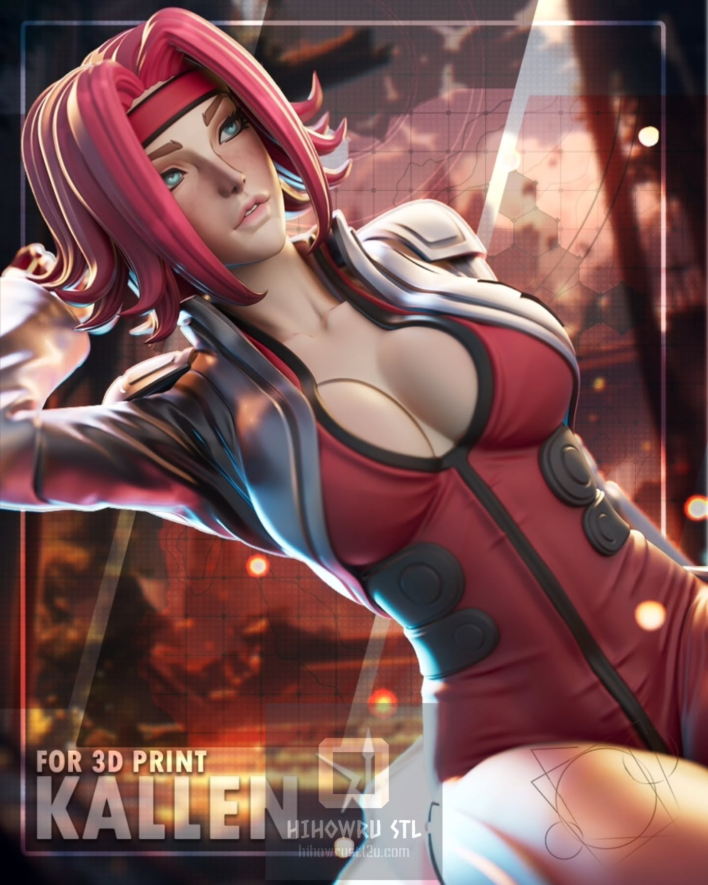 4676 Kallen Kozuki - Code Geass - STL 3D Print Files