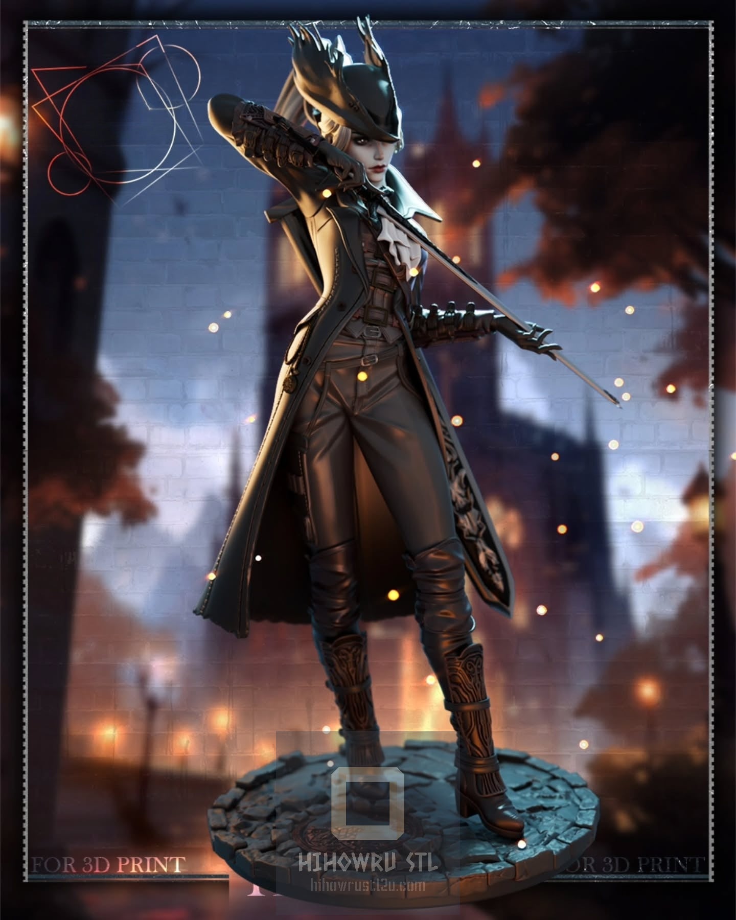 4787 Female Hunter - Bloodborne - STL 3D Print Files
